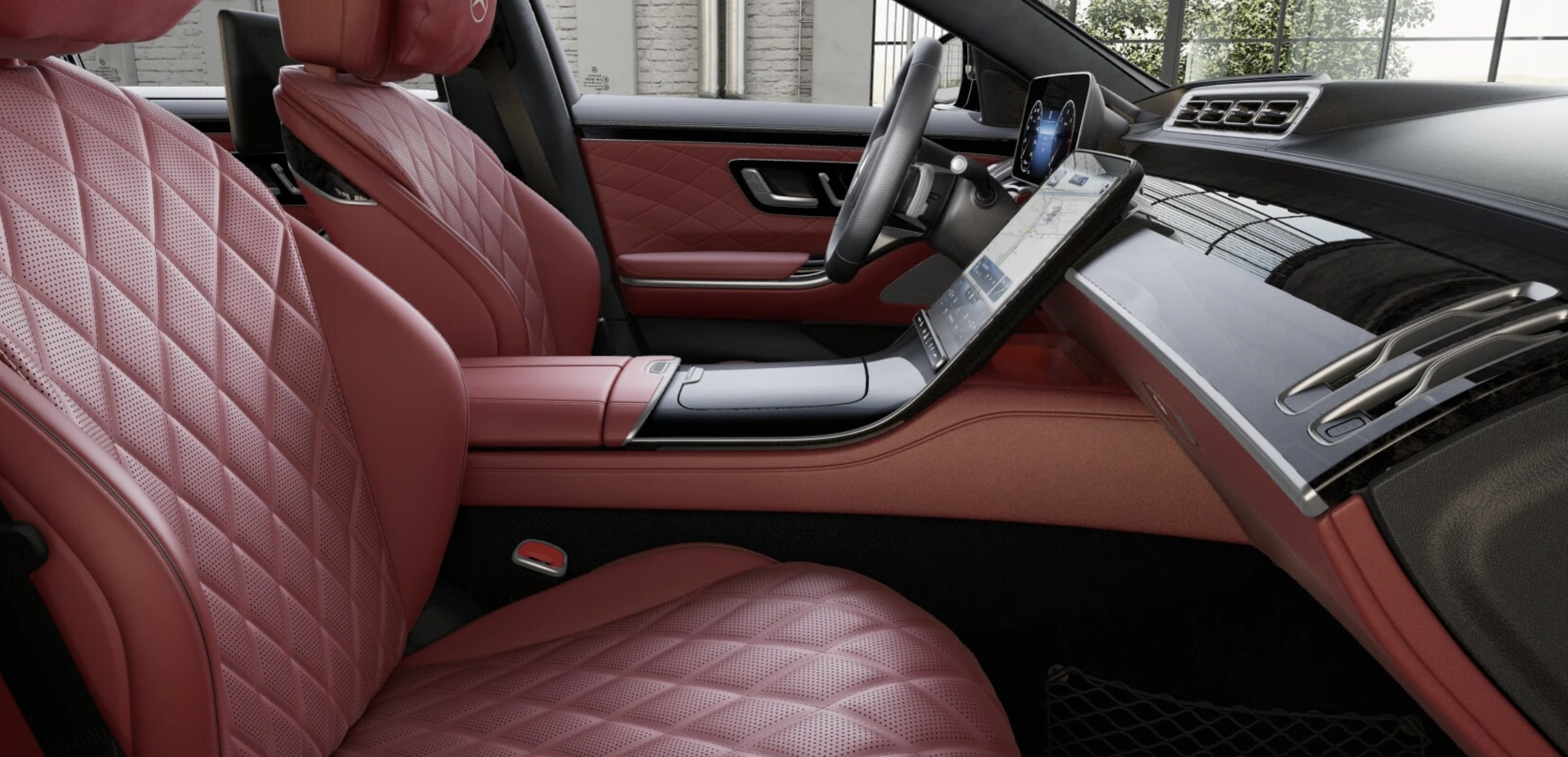 Mercedes S 400d 4matic AMG LONG | nové auto skladem | bílá s červenou kůží | luxusní edice MANUFAKTUR | maximální výbava | sleva 14% | výprodej skladu | nákup online | auto eshop AUTOiBUY.com